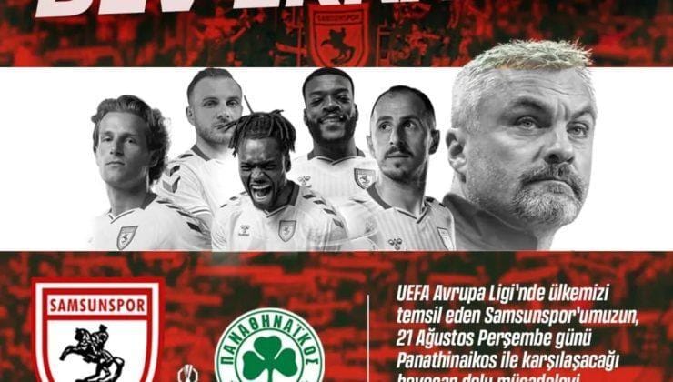 Atakum Belediyesi, Samsunspor’un Avrupa Ligi heyecanını dev ekrana taşıyor