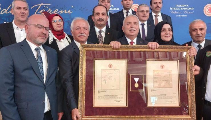 Trabzon’a İstiklal Madalyası