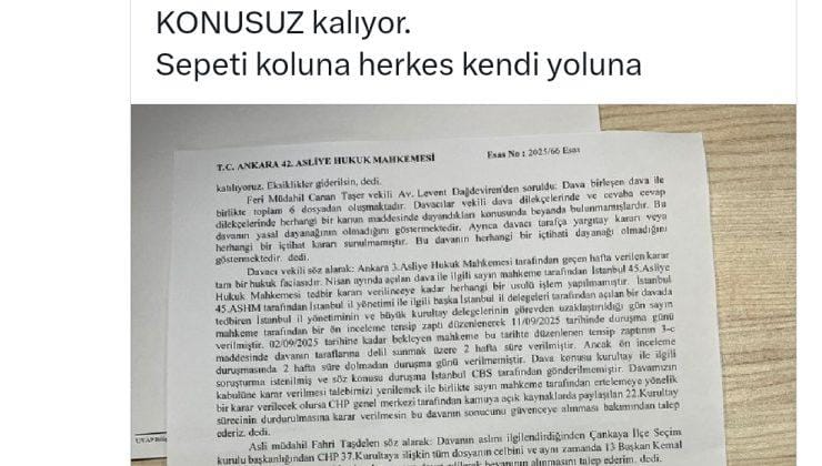 Haluk Koç’tan mahkeme yorumu; “Sepeti koluna herkes yoluna”
