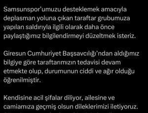 Samsunspor’dan açıklama geldi