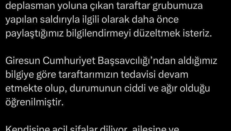 Samsunspor’dan açıklama geldi