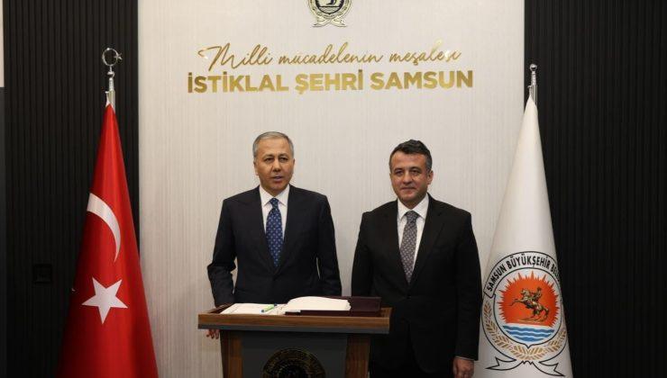 Samsun Büyükşehir Belediyesi Bakan Ali Yerlikaya’yı Ağırladı