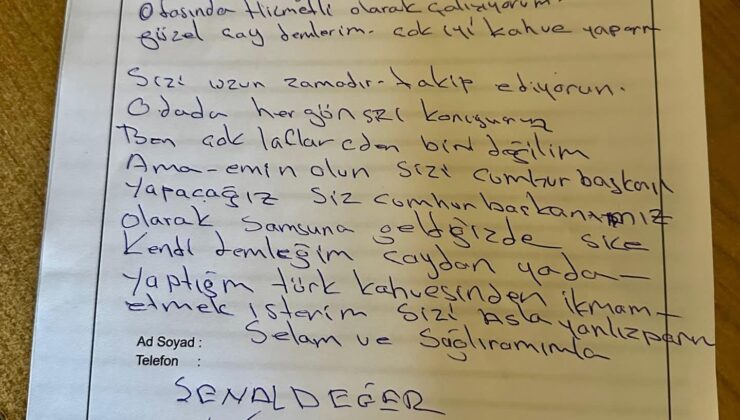 Samsunlu emekçi Şenal Değer’den Ekrem İmamoğlu’na yürek ısıtan mektup