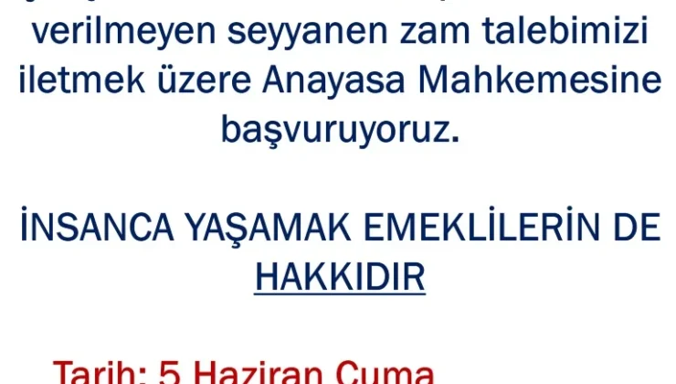 Emekliler Seyyanen Zam İçin Adliyede Buluşuyor