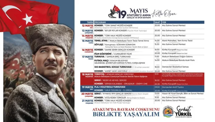 Atakum Belediyesi 19 Mayıs İçin Birçok Etkinlik Düzenliyor