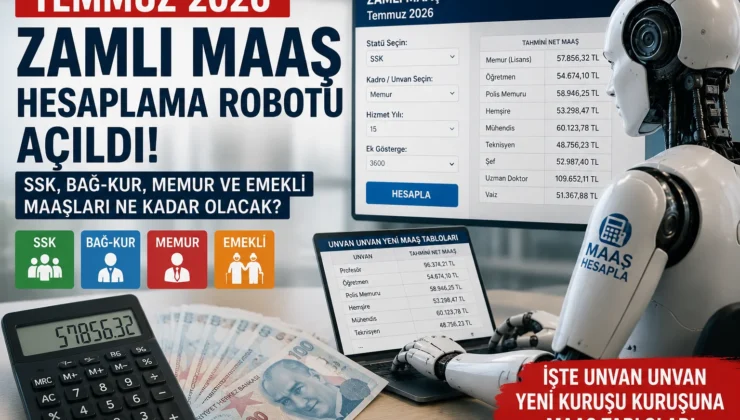 Temmuz Ayı Zamlı Maaş Robotu: Kim, Ne Kadar Alacak?