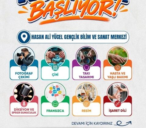 Atakum Belediyesi’nde kurs başvuruları başladı