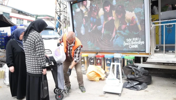 Canik Belediyesi’nden sıfır atıkla aile bütçesine destek