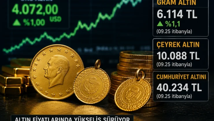 Altın Fiyatlarında Rekor Yükseliş: Gram Altın 6 Bin Lirayı Aştı
