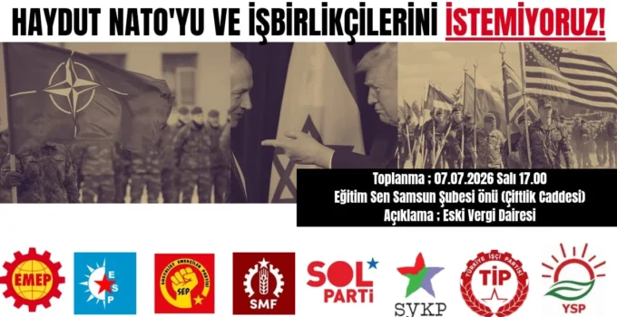 Samsun’da Emek Örgütlerinden NATO’ya Hayır Eylemi!