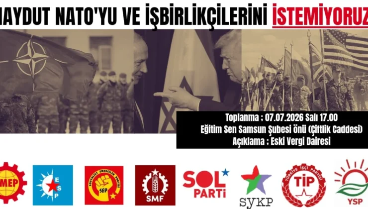 Samsun’da Emek Örgütlerinden NATO’ya Hayır Eylemi!