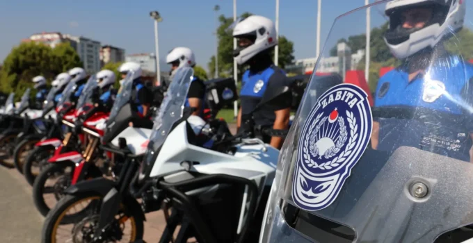 Samsun’da Motosikletli Zabıta Ekipleri Göreve Başladı
