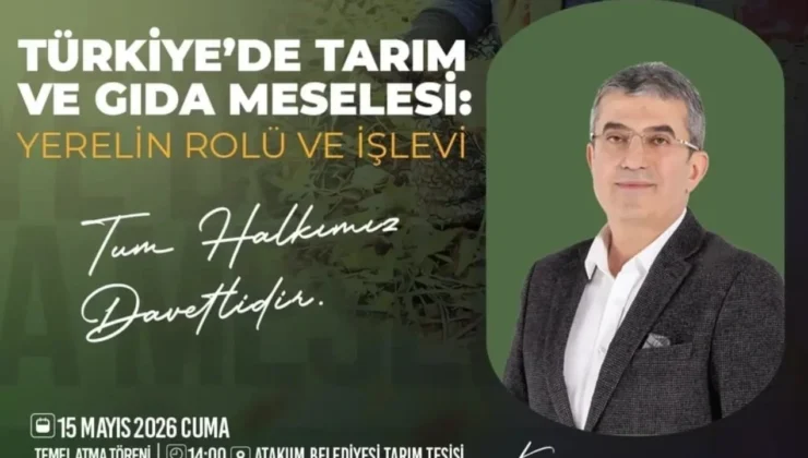Atakum Belediye Tarım Tesisi’nin Temeli Atılıyor
