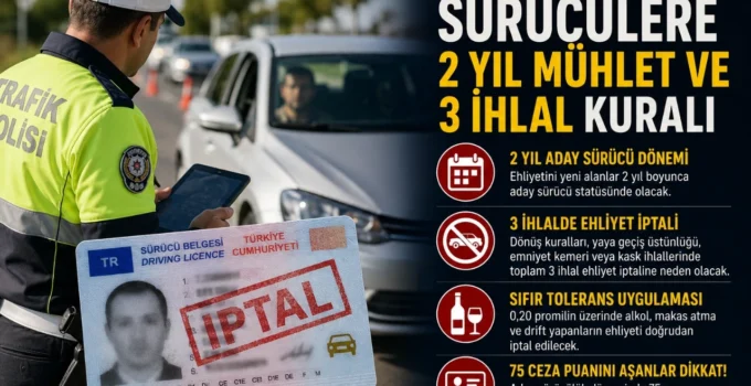 Sürücüler dikkat; Ehliyetiniz İptal Olabilir!