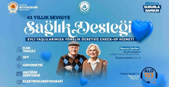 Samsun Büyükşehir Belediyesi’nden çiftlere ücretsiz check-up