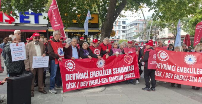 Samsun DİSK Emekli-Sen’den basın açıklaması