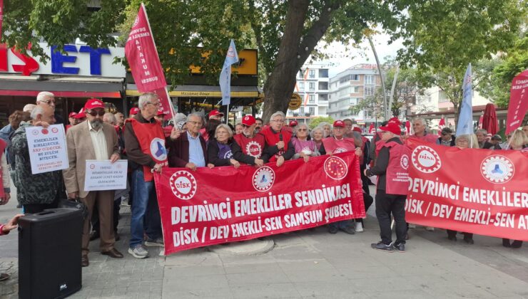 Samsun DİSK Emekli-Sen’den basın açıklaması