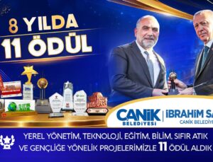 Canik Belediyesi’nden 11 ödüllük başarı