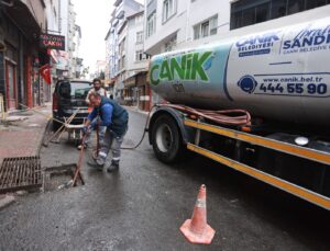 Canik Belediyesi’nden fırtına önlemi