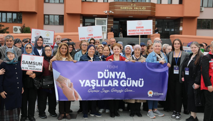 Samsun’da Dünya Yaşlılar Günü: Geçmiş ile gelecek buluştu